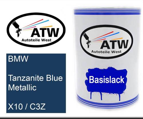 BMW, Tanzanite Blue Metallic, X10 / C3Z: 500ml Lackdose, von ATW Autoteile West.